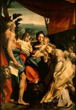  egg oil painting - Madonna With St Jerome The Day Renaissance Mannerism Antonio da Correggio